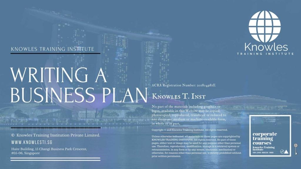 Writing A Business Plan Training Course in Belize