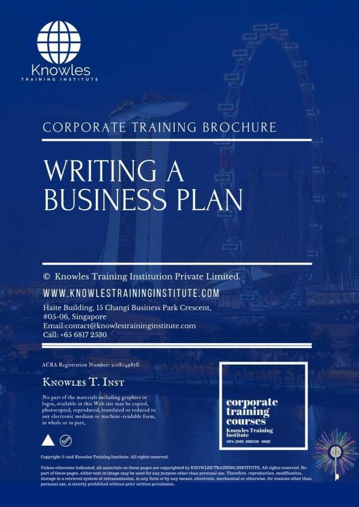 Writing A Business Plan Training Course in Belize Brochure