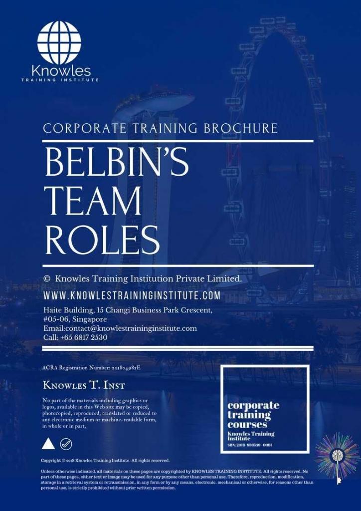 Belbin’S Team Roles Training Course in Belize Brochure