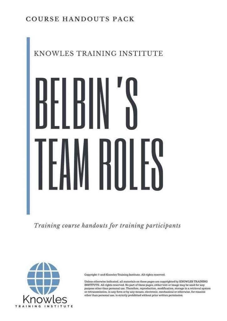 Belbin’S Team Roles Training Course in Belize Handouts