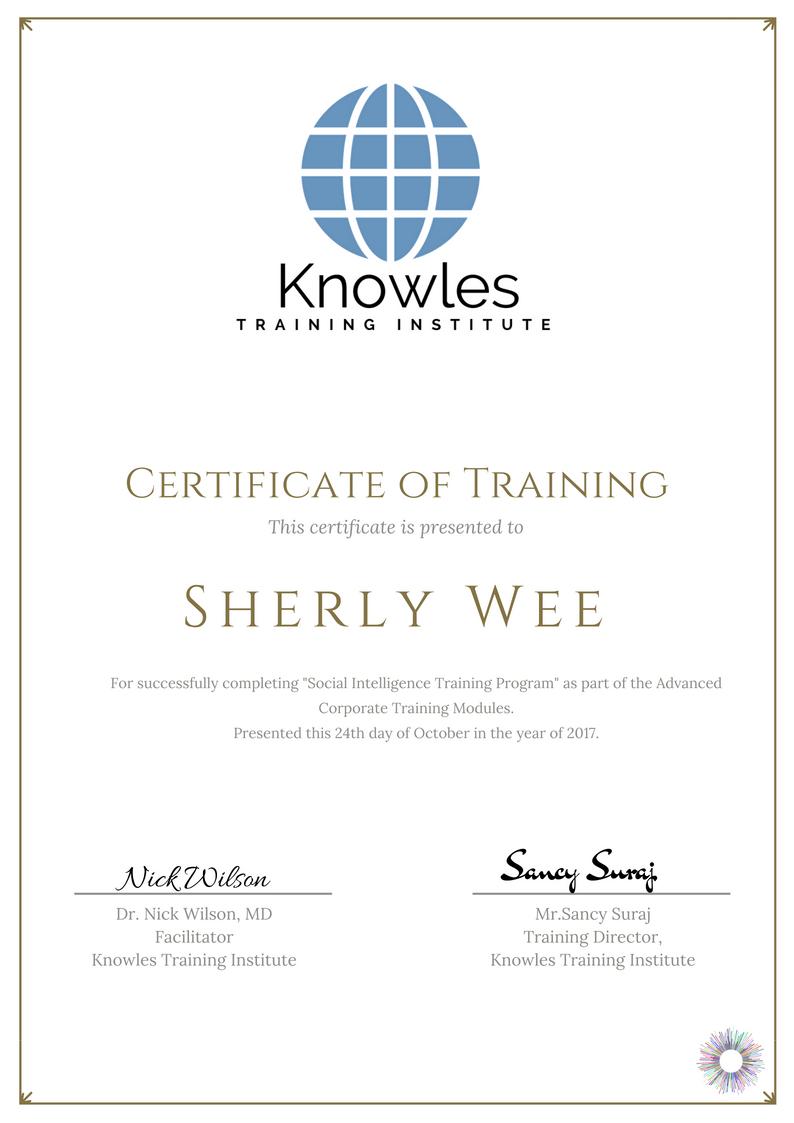 Certification For Social Intelligence Training Course in Belize