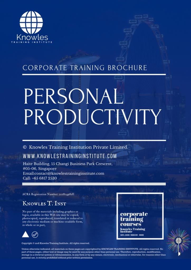 Course Brochure For Personal Productivity Training Course in Belize