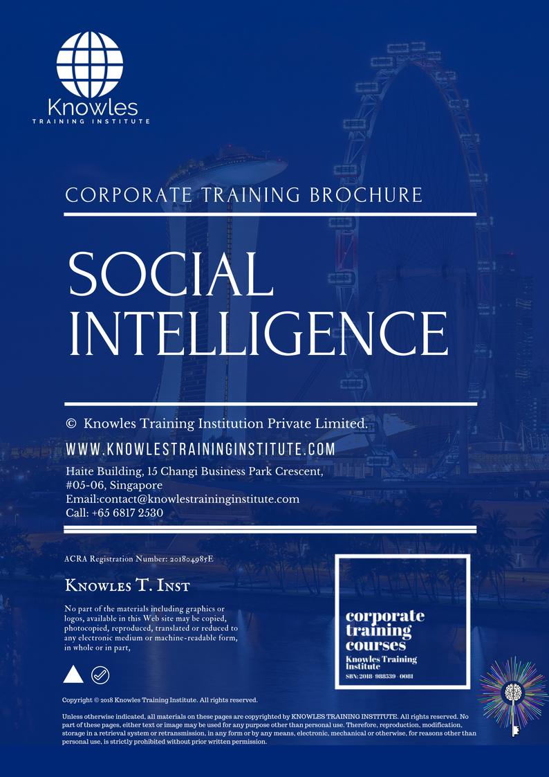 Course Brochure For Social Intelligence Training Course in Belize