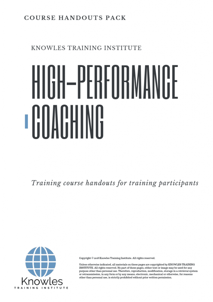 High-Performance Coaching Course in Belize Handouts