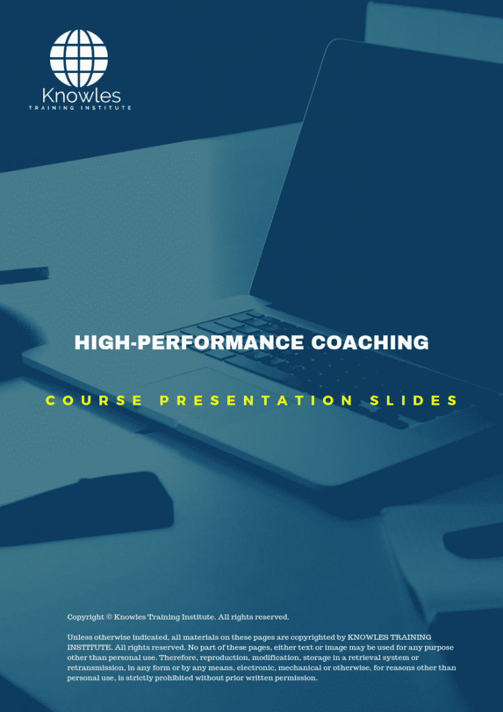 High-Performance Coaching in Belize PPT Slides Used During Course