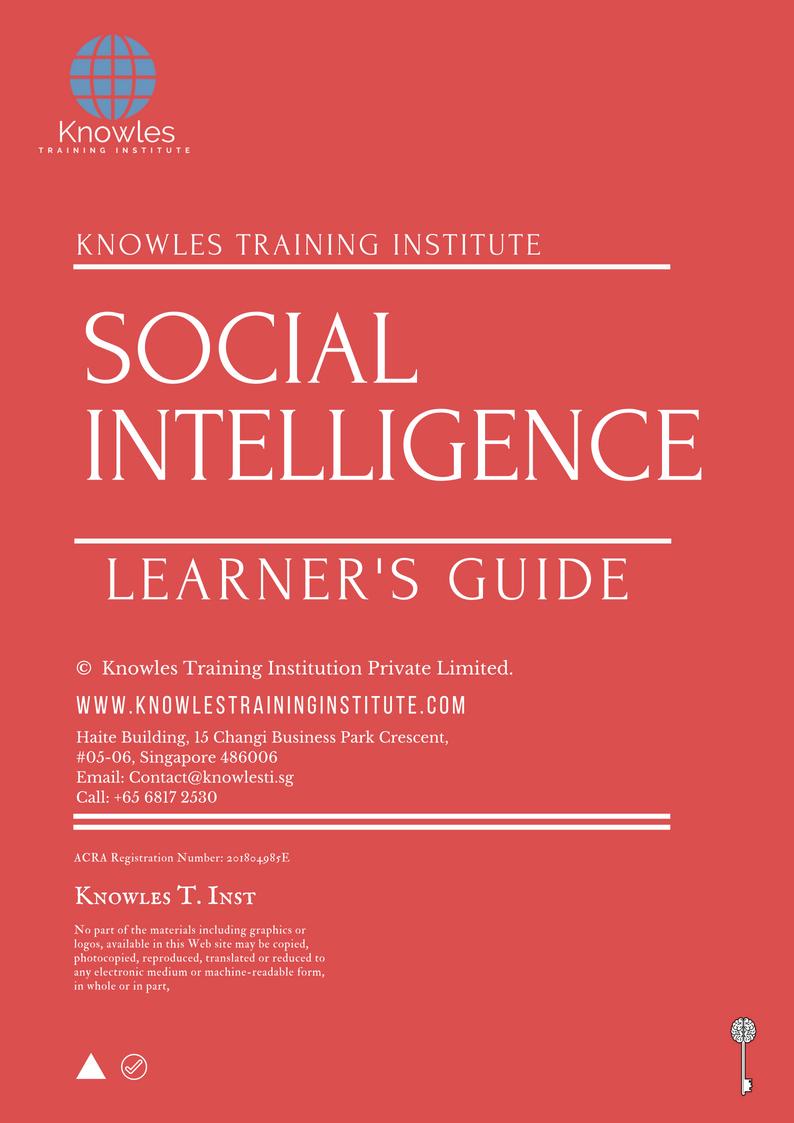 Learner’s Guide For Social Intelligence Training Course in Belize