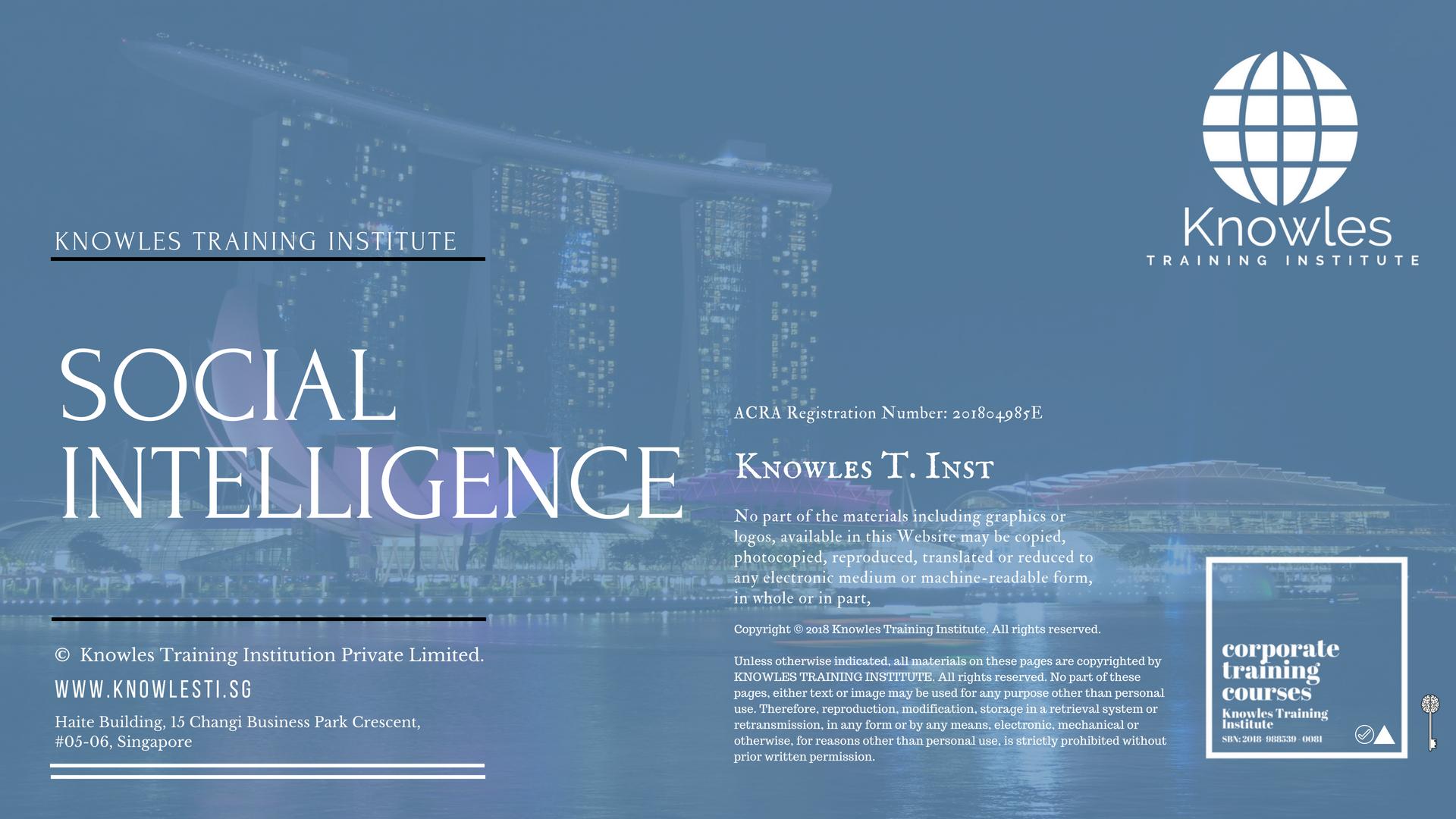 Social Intelligence Training Course in Belize