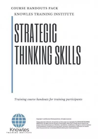 Strategic Thinking Skills Course in Belize Handouts