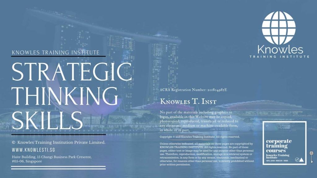 Strategic Thinking Skills Training Course in Belize