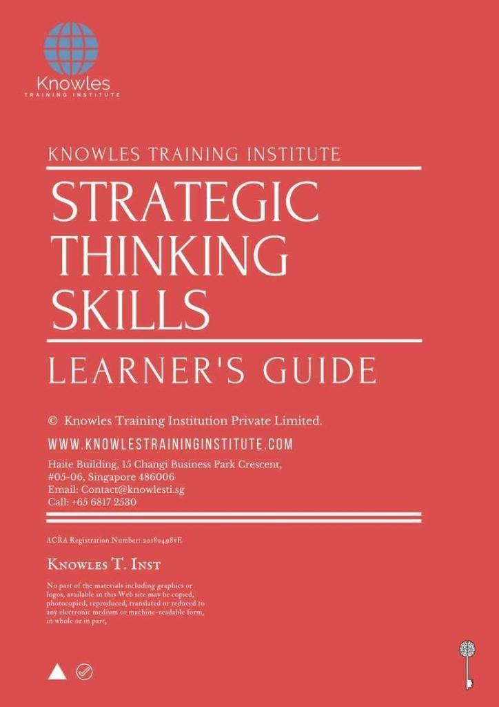 Strategic Thinking Skills Training Course in Belize Learner_s Guide