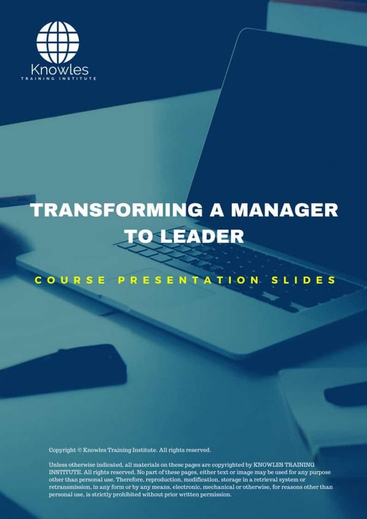Transforming A Manager To Leader Training Course in Belize Presentation Slides